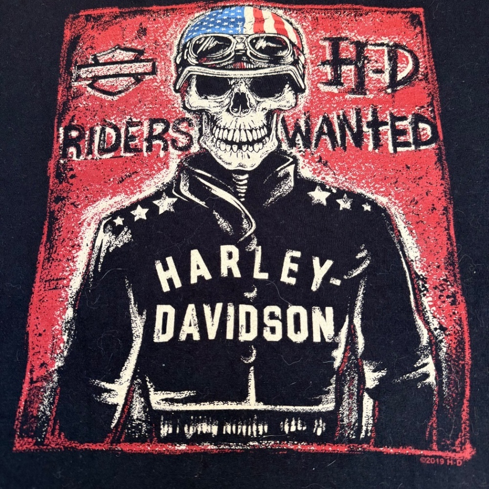 Harley Davidson Riders Wanted T-Shirt Indiana Size XL - Picture 2 of 8
